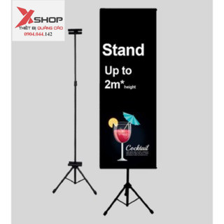 Khung standee treo tranh chữ T hai mặt 3 chân nhập khẩu loại tốt
