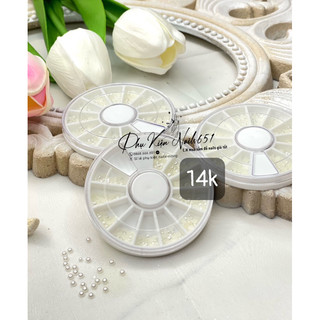 Khay ngọc trai nửa trang trí móng siêu xinh