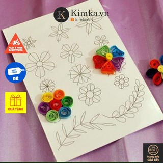 Bảng Mẫu Quilling,Tấm Định Hình Hoa Văn, Bảng Tạo Hình Giấy Quilling
