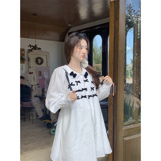 [ORDER TAOBAO] VÁY BABYDOLL TRẮNG NƠ ĐEN