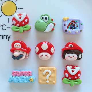 Jibbitz, sticker gắn dép, charm crocs mario nhựa cứng gắn dép crocs, cross, dép sục, dép cá sấu