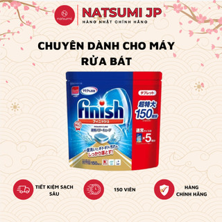 Viên rửa chén bát Finish Power Cube Nhật Bản dành cho máy rửa bát an toàn cho da tay
