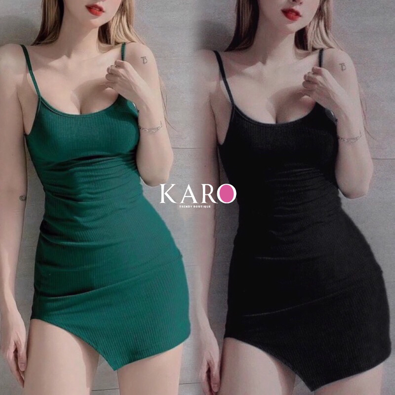 Đầm body 2s xẻ - CAROTSHOP