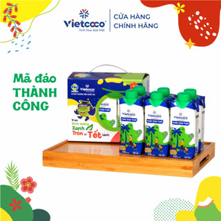 Combo 6 hộp nước dừa Organic UHT Vietcoco hộp 330ml