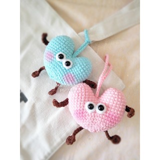 Móc khoá trái tim handmade