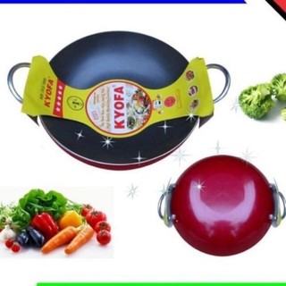 CHẢO CHỐNG DÍNH 2 QUAI SÂU LÒNG KYOFA đủ SIZE 26 28 30 32 34 36 38 40 42 CM SIÊU ĐẸP