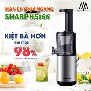 Máy Ép Chậm Mini Sharp - Máy Ép Trái Cấy Sharp Chính Hãng Thiết Kế Gọn Gàng Hiện Đại