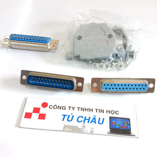 Đầu hàn COM 25 (DB25): Đầu Com 25 Kim Đực (DB25M) / Đầu Com 25 Lổ Cái (DB25F) (GỒM VÕ NHỰA)