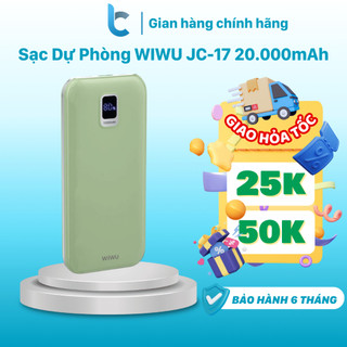Pin/ sạc dự phòng wiwu jc-17 20.000mah