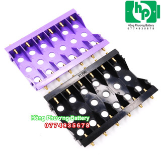  HL - 21700  Khay Cân Bằng 6 Cell Pin 21700 Nhựa Đúc Màu  HongPhuong  
