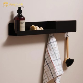 Kệ để đồ, kệ móc treo đồ, kệ tường, kệ phòng decor,kệ treo tường, kệ decor, kệ để đồ treo tường - a3 shelf trắng/đenthép