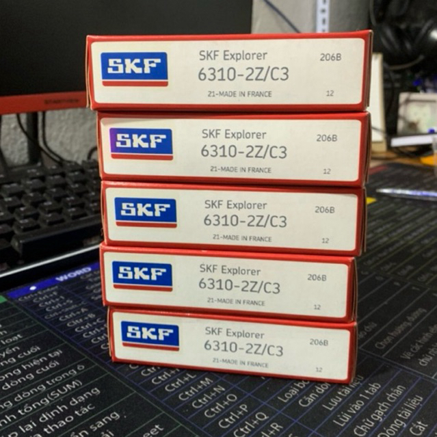 Vòng Bi SKF 6310 2Z/C3 ( mạ viền đen )