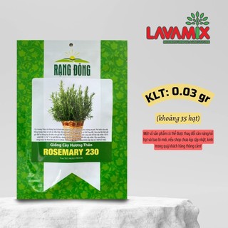 Hạt giống Cây Hương Thảo Rosemary 230 (0,03g~35 hạt) hiệu Rạng Đông trồng quanh năm | Green House