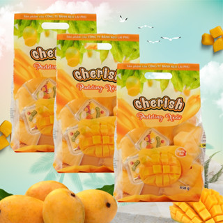  Combo 3 Túi Thạch Pudding Cherish 850.5G Vị Xoài  Trái Cây Thật  