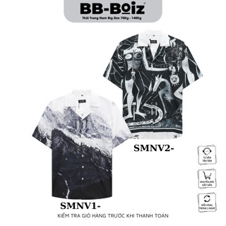 [BigSize] Áo sơ mi nam cổ vest HY LẠP/ĐÁ TUYẾT BB - BOIZ | Big Size 80kg - 130kg | 2 mẫu