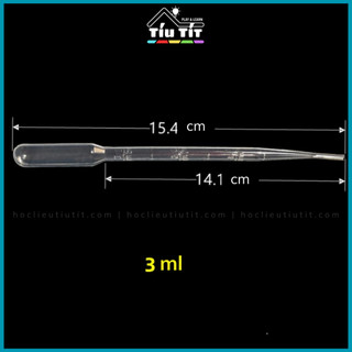 Set 10 pipet nhỏ giọt hút chất lỏng 3ml