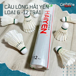 Hộp cầu lông, Ống cầu lông Hải Yến chính hãng Mẫu bạc loại 6 trái và 12 trái đạt chuẩn thi đấu