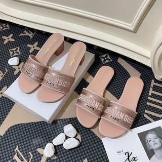 Guốc D đế 5p đính đá fullbox