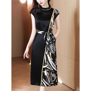 𝗛𝗔̀𝗡𝗚 𝗡𝗛𝗔̣̂𝗣  ĐẦM LỤA PHỐI HOẠ TIẾT CAO CẤP