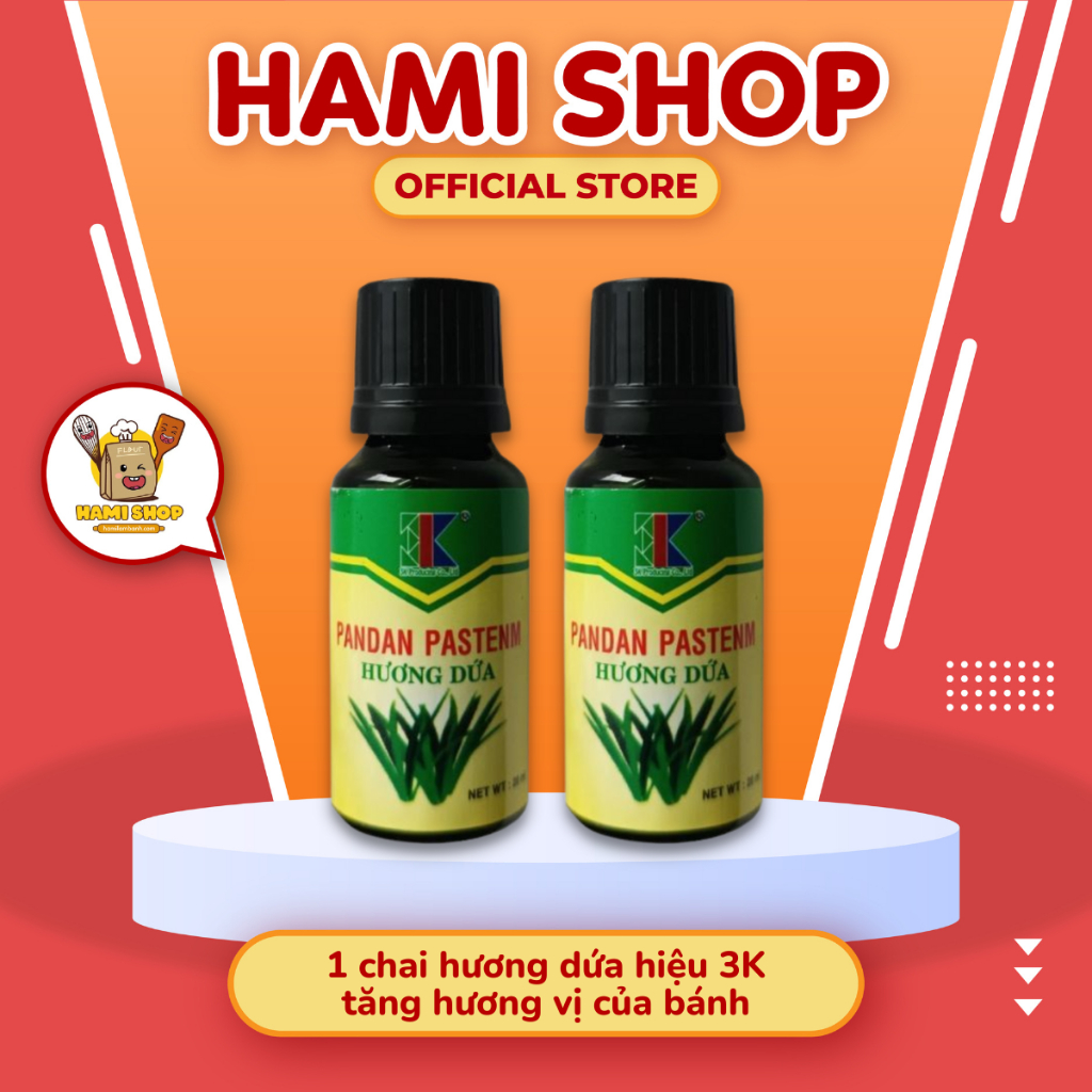 1 chai hương dứa hiệu 3K 💥CAO CẤP 💥1 lọ hương màu dứa dùng để làm tăng hương vị của bánh cực thơm