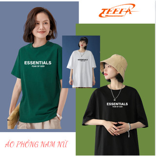 Áo thun unisex nam nữ ESSENTIAL cao cấp form rộng, áo phông tay lỡ form rộng chất 100% cotton mền mịn thoáng mát