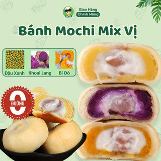 Bánh Mochi Nhân Khoai Môn Mix Vị Không Đường Shin Food Siêu Thơm Ngon, Bánh Mochi Khoai Tím Ăn Kiêng Healthy