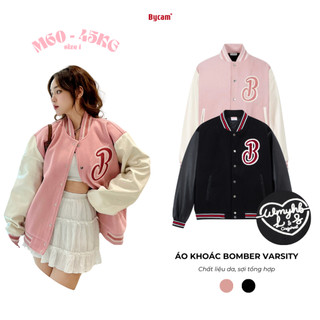 Áo Khoác Bomber Varsity Basic Dày Dặn Đường Phố 𝘽𝙮𝘾𝙖𝙢𝙘𝙖𝙢
