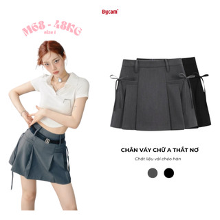 Chân Váy Chữ A Thiết Kế Thắt Nơ Phong Cách Nữ Sinh Thanh Lịch 𝘽𝙮𝘾𝙖𝙢𝙘𝙖𝙢