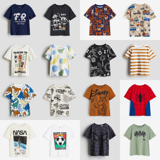 Áo phông/ Áo thun H&M cho bé trai, chất liệu cotton (Link 1)