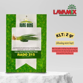 Hạt giống Hành Hương Chịu Nhiệt Rado 215 (2g~600 hạt) hiệu Rạng Đông chịu nhiệt tốt | Green House