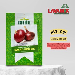 Hạt giống Hành Tây Đỏ Salad Red 027 hiệu Rạng Đông trồng quanh năm | Green House