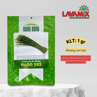 Hạt giống Hẹ Ăn Bông Rado 523 (1g~300 hạt) hiệu Rạng Đông chịu nhiệt tốt, năng suất cao | Green House