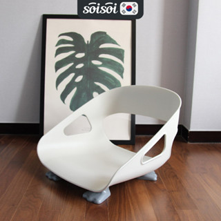 Ghế Nhựa Bệt Tựa Lưng Chân Vịt Phong Cách Hàn Quốc ST17