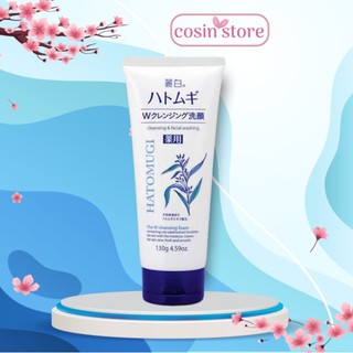 Sữa Rửa Mặt Ý Dĩ Reihaku Hatomugi the W Cleansing foam 130g Cleansing facial washing Cosin Store