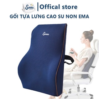 Gối tựa lưng dài Ema chất liệu cao su non thiết kế công thái học định hình tư thế ngồi phù hợp cho dân văn phòng 
