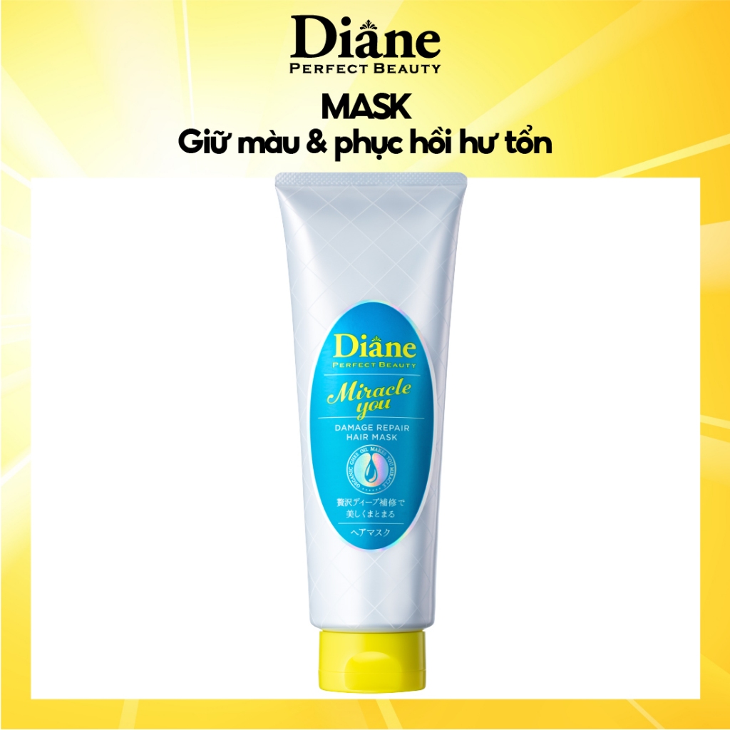 Mặt nạ tóc dành cho tóc nhuộm tẩy Diane Miracle You Damage Repair Hair Mask