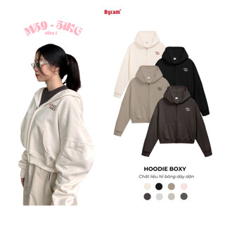 Áo Nỉ Hoodie Boxy Mũ To Siêu Ấm, Áo Hoodie Zip Dày Dặn Cá Tính Nam Nữ 𝘽𝙮𝙘𝙖𝙢𝙘𝙖𝙢
