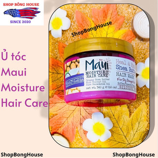 [BILL MỸ] MẶT NẠ Ủ TÓC MAUI MOISTURE SHEA BUTTER HAIR MASK 340G