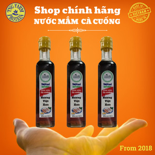Nước mắm cà cuống nguyên con hương việt xưa - chai thủy tinh 250ml , 4 con một chai.1 chai 250 ml.