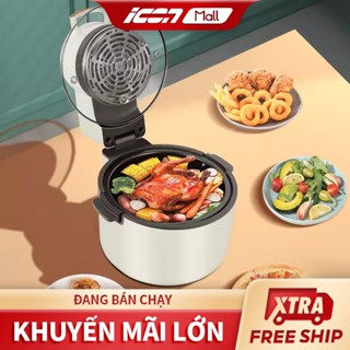 8L Nồi chiên không dầu hình nửa cầu dung tích lớn nồi chiên đa năng thông minh có thể nhìn thấy cho