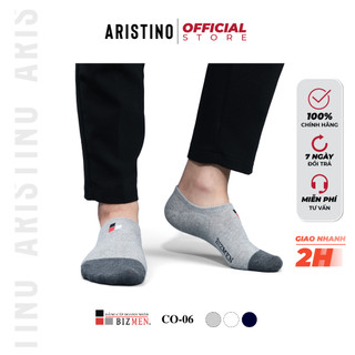 Tất nam giày lười ARISTINO BIZMEN vớ công sở nam phối màu cotton nano Ag+ kháng khuẩn khử mùi chống hôi - CO06