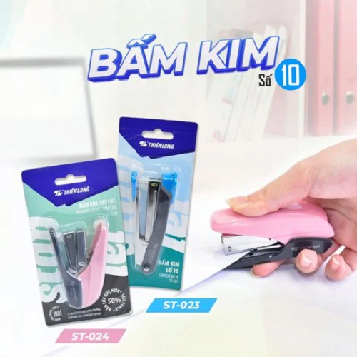 Bấm kim trợ lực số 10 - Power Assist Stapler Thiên Long - Bấm nhẹ hơn 50%