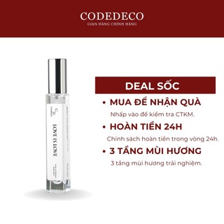 Tinh dầu nước hoa codedeco love is love 10ml