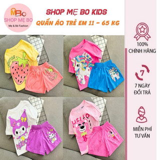 Đồ bộ ngố cộc tay bé gái thun cotton xuất xịn