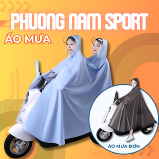 Áo mưa 1 người, áo mưa trùm đơn/đôi trong suất cao cấp dành cho xe máy,xe điện có kính chắn mưa