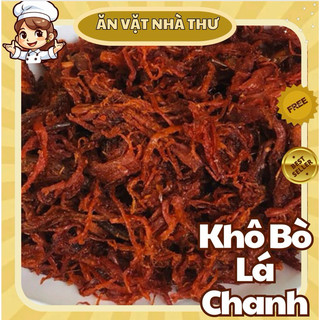 Bò khô sợi xé cay, thịt khô bò lá chanh