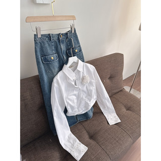 SET CROP DẠ NÚT BỌC + CV XẾP LI