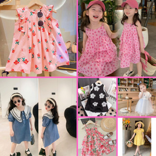 BST váy hè hoạ tiết nhiều mẫu dễ thương siêu xinh cho bé gái từ 10-35kg-TOPZKIDS