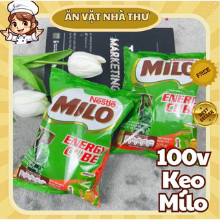 Gói 100 viên kẹo Milo Cube Thái Lan, Gói 100 viên kẹo milo socola, kẹo milo cube