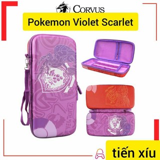 túi đựng Nintendo Switch Pokemon Violet Scarlet mario Oled bao đựng nintendo switch mầu đỏ